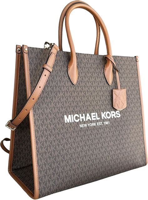 michael michael kors logo-print signature tote van|michael kors mirella large tote.